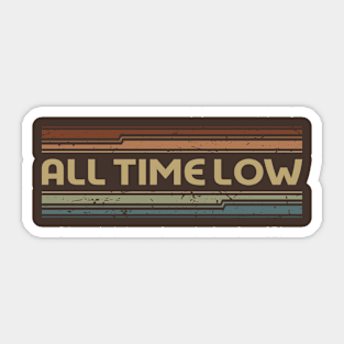 All Time Low Retro Lines Sticker